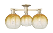 Innovations Lighting 716-3F-CB-G483-8AM - Brookhaven Globe - 3 Light - 6 inch - Champagne Bronze - Semi-Flush Mount
