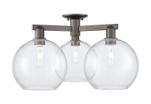 Innovations Lighting 716-3F-OB-G124-10 - Athens - 3 Light - 28 inch - Oil Rubbed Bronze - Semi-Flush Mount