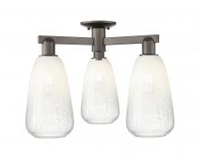 Innovations Lighting 716-3F-OB-G480-6OP - Brookhaven Almond - 3 Light - 6 inch - Oil Rubbed Bronze - Semi-Flush Mount