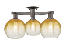 Innovations Lighting 716-3F-OB-G483-8AM - Brookhaven Globe - 3 Light - 6 inch - Oil Rubbed Bronze - Semi-Flush Mount