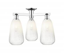 Innovations Lighting 716-3F-PC-G480-6OP - Brookhaven Almond - 3 Light - 6 inch - Polished Chrome - Semi-Flush Mount