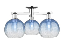 Innovations Lighting 716-3F-PC-G483-8SB - Brookhaven Globe - 3 Light - 6 inch - Polished Chrome - Semi-Flush Mount