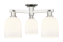 Innovations Lighting 716-3F-PN-G558-6GWH - Bella - 3 Light - 23 inch - Polished Nickel - Semi-Flush Mount