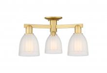 Innovations Lighting 716-3F-SG-G441 - Brookfield - 3 Light - 23 inch - Satin Gold - Semi-Flush Mount