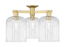 Innovations Lighting 716-3F-SG-G559-8CL - Bridal Veil - 3 Light - 26 inch - Satin Gold - Semi-Flush Mount
