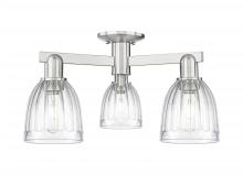 Innovations Lighting 716-3F-SN-G442 - Brookfield - 3 Light - 23 inch - Brushed Satin Nickel - Semi-Flush Mount