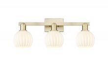 Innovations Lighting 716-3W-AB-G1217-6WV - White Venetian - 3 Light - 25 inch - Antique Brass - Bath Vanity Light
