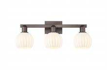 Innovations Lighting 716-3W-OB-G1217-6WV - White Venetian - 3 Light - 25 inch - Oil Rubbed Bronze - Bath Vanity Light