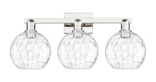 Innovations Lighting 716-3W-PN-G1215-8 - Athens Water Glass - 3 Light - 27 inch - Polished Nickel - Bath Vanity Light