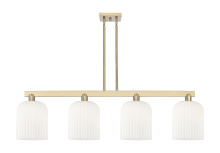 Innovations Lighting 716-4I-CB-G559-8GWH - Bridal Veil - 4 Light - 51 inch - Champagne Bronze - Stem hung - Island Light