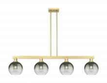 Innovations Lighting 716-4I-SG-G483-8SL - Brookhaven Globe - 4 Light - 48 inch - Satin Gold - Stem hung - Island Light