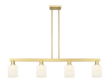 Innovations Lighting 716-4I-SG-G559-5GWH - Bridal Veil - 4 Light - 48 inch - Satin Gold - Stem hung - Island Light