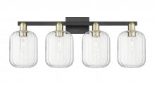 Innovations Lighting 716-4W-BAB-G460-7CL - Preston Cylinder - 4 Light - 36 inch - Black Antique Brass - Bath Vanity Light