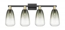 Innovations Lighting 716-4W-BAB-G480-6SL - Brookhaven Almond - 4 Light - 36 inch - Black Antique Brass - Bath Vanity Light