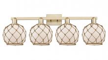 Innovations Lighting 716-4W-CB-G121-8RB - Farmhouse Rope - 4 Light - 35 inch - Champagne Bronze - Bath Vanity Light