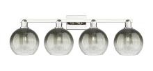 Innovations Lighting 716-4W-PN-G483-8SL - Brookhaven Globe - 4 Light - 36 inch - Polished Nickel - Bath Vanity Light