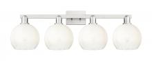 Innovations Lighting 716-4W-SN-G483-8OP - Brookhaven Globe - 4 Light - 36 inch - Brushed Satin Nickel - Bath Vanity Light