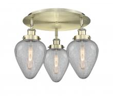 Innovations Lighting 916-3C-AB-G165 - Geneseo - 3 Light - 18 inch - Antique Brass - Semi-Flush Mount