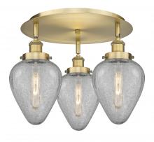 Innovations Lighting 916-3C-BB-G165 - Geneseo - 3 Light - 18 inch - Brushed Brass - Semi-Flush Mount