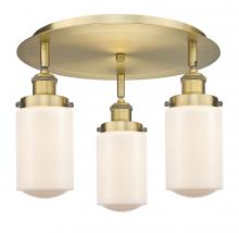 Innovations Lighting 916-3C-BB-G311 - Dover - 3 Light - 16 inch - Brushed Brass - Semi-Flush Mount