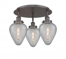 Innovations Lighting 916-3C-OB-G165 - Geneseo - 3 Light - 18 inch - Oil Rubbed Bronze - Semi-Flush Mount