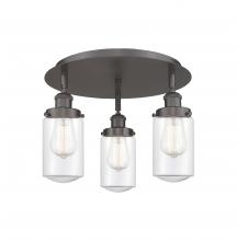 Innovations Lighting 916-3C-OB-G312 - Dover - 3 Light - 16 inch - Oil Rubbed Bronze - Semi-Flush Mount