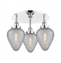 Innovations Lighting 916-3C-PC-G165 - Geneseo - 3 Light - 18 inch - Polished Chrome - Semi-Flush Mount