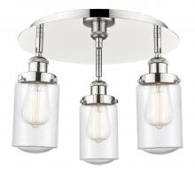 Innovations Lighting 916-3C-PN-G314 - Dover - 3 Light - 16 inch - Polished Nickel - Semi-Flush Mount