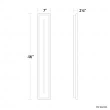 Modern Forms US Online WS-W66246-35-BK - Midnight Outdoor Wall Sconce Light