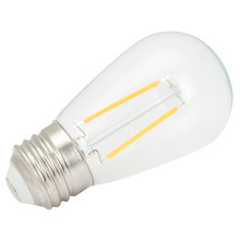American Lighting S14-LEDF-PET-12AC-30K - LED FILAMENT CLEAR PLASTIC BULB 12V