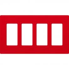 Lutron Electronics SC-4-SR - SATIN WALLPLATE 4G SR