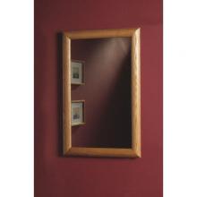 Broan-Nutone 8278 - Chapel Hill, Recessed, 17-1/4 in.W x 27-1/4 in.H, Honey Oak Framed Mirror.