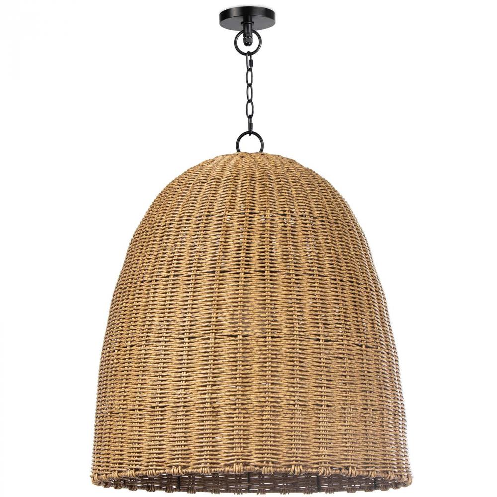 Regina Andrew Beehive Outdoor Pendant Large (Weathered Natural)