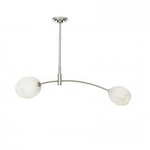 Regina Andrew 16-1525PN-ALB - Regina Andrew Artemis Pendant Double (Polished Nickel with Alabaster Glass)