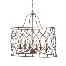 Terracotta Lighting H9103V-6 - Tabby 6-Light Oval Chandelier