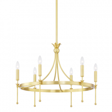 Hudson Valley 4327-AGB - Gates Chandelier