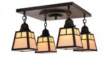 Arroyo Craftsman ACM-4TRM-VP - a-line shade 4 light ceiling mount with t-bar overlay
