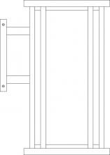 Arroyo Craftsman GLB-9GW-BK - 9" glencoe wall mount