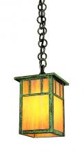 Arroyo Craftsman HH-4LACR-P - 4" huntington one light pendant with classic arch overlay