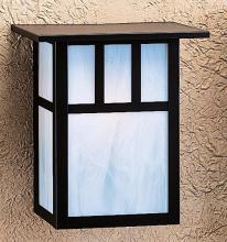 Arroyo Craftsman HS-10AAM-P - 10" huntington sconce with roof and classic arch overlay