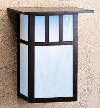 Arroyo Craftsman HS-12ECS-BZ - 12" huntington sconce with roof and no overlay (empty)