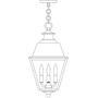 Arroyo Craftsman INH-10MRRM-P - 10" inverness pendant with metal roof