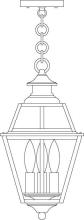 Arroyo Craftsman INH-8GRRM-AB - 8" inverness pendant with glass roof