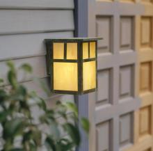 Arroyo Craftsman MW-6TRM-BK - 6" mission flush wall mount with T-bar overlay