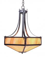 Arroyo Craftsman SGCH-20CR-BK - 20" saint george inverted chandelier