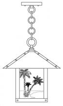 Arroyo Craftsman TRH-12PTF-RC - 12" timber ridge pendant with palm tree  filigree