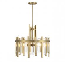 Lighting One US V6-L7-3001-4-322 - Guillford 4-Light Pendant in Warm Brass