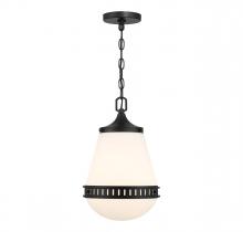Lighting One US V6-L7-7950-1-89 - Endura 1-Light Pendant in Matte Black