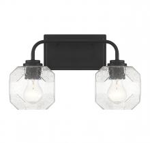 Lighting One US V6-L8-4399-2-BK - Baldwin 2-Light Bathroom Vanity Light in Matte Black