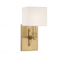 Lighting One US L9-8550-1-322 - Collins 1-Light Wall Sconce in Warm Brass